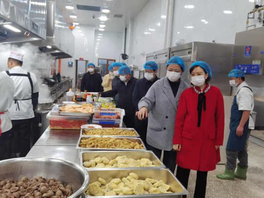 戴婕包保督导沉一线 筑牢高校食安防线